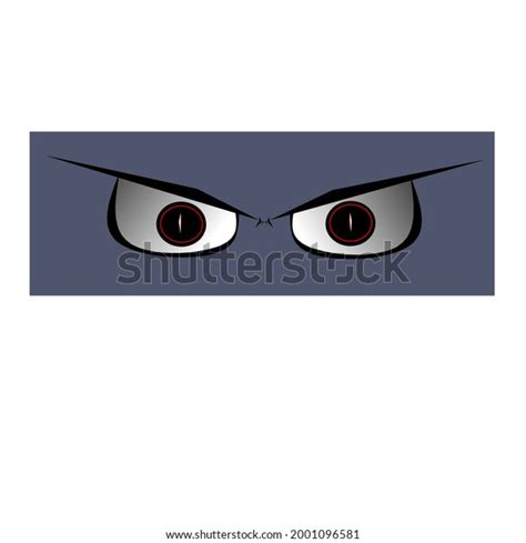 Simple Cartoon Vector Angry Eyes Stock Vector Royalty Free 2001096581