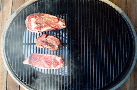 Two Zone Reverse Sear Steaks Primo Grills Smokers Aqua Bbq