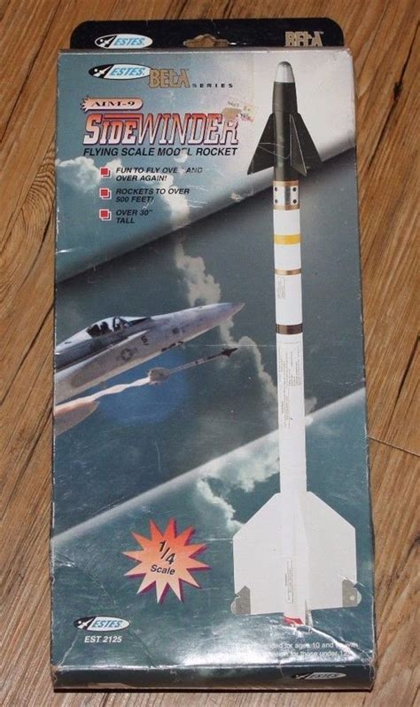 Estes Beta Series Est 2125 Aim 9 Sidewinder Flying Scale Model Rocket 1