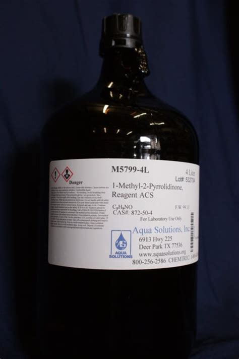 Aqua Solutions Methyl Pyrrolidone N Methyl Pyrrolidone Reagent