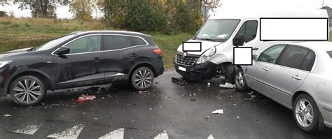 WYPADEK Z UDZIAŁEM CZTERECH POJAZDÓW NA DRODZE WOJEWÓDZKIEJ 178