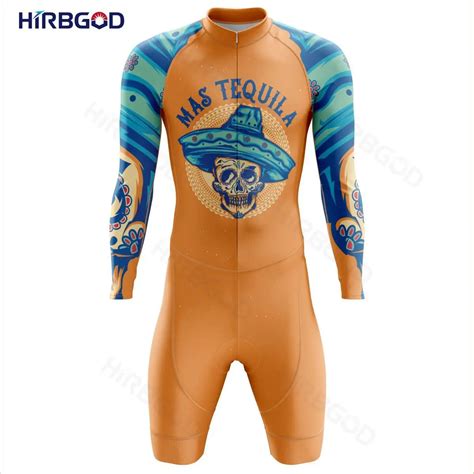 HIRBGOD Conjunto de ropa de ciclismo para hombre Jersey de triatlón