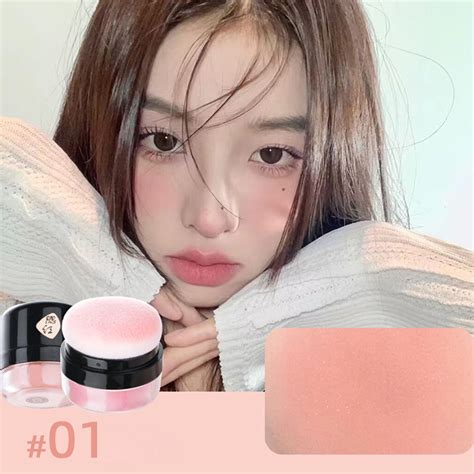 Blush Loose Powder Air Cushion Natural Blusher Bright Face For Cheek