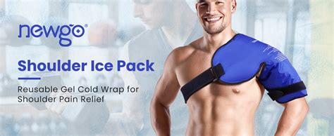 NEWGO XL Shoulder Ice Pack Pain Relief Extra Larger Gel Shoulder Cold