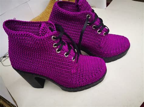 Zapatos Tejidos A Crochet En Variado Puntos Y Modelos Para Damas