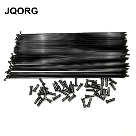 Black Color Bicycle Spokes Diameter 2.0mm J bend 45# Steel Material ...