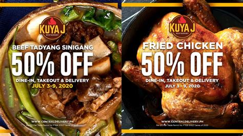 Kuya J Kicks Off July With 50 Discount On Your Favorite Dishes