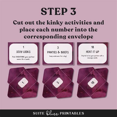 24 Printable Kinky Sex Coupons In Mini Envelopes Use As Valentine Coupons Or A 24 Day Kinky