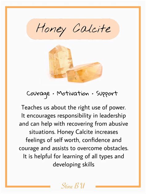 Honey Calcite Properties Honey Calcite Crystals Healing Properties