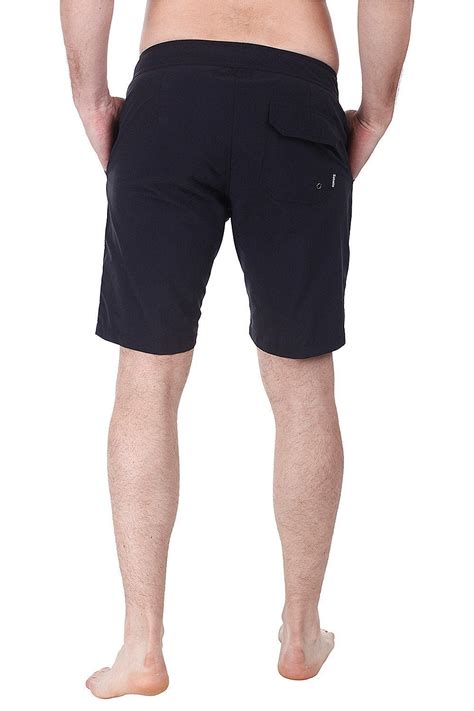 Quickdry Nylon Swim Shorts And Boardshortsin Black Solid Color Zobello