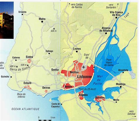 Carte De Lisbonne Plan Touristique Lisbonne