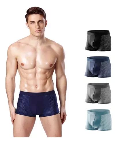 Boxer Miveni Tejido De Seda De Hielo Para Hombre 4 Piezas Meses Sin