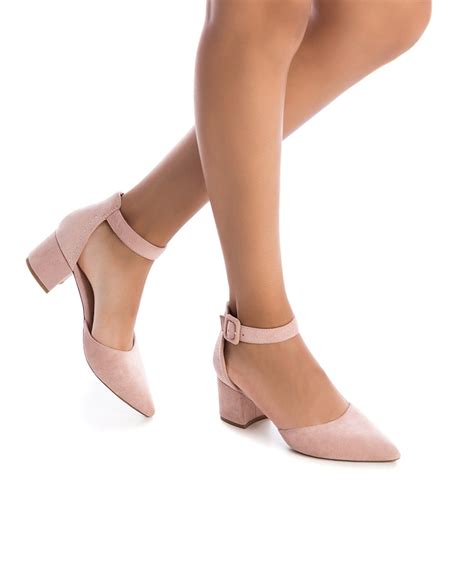 Zapatos de salón de mujer Refresh nude con hebilla Refresh El Corte