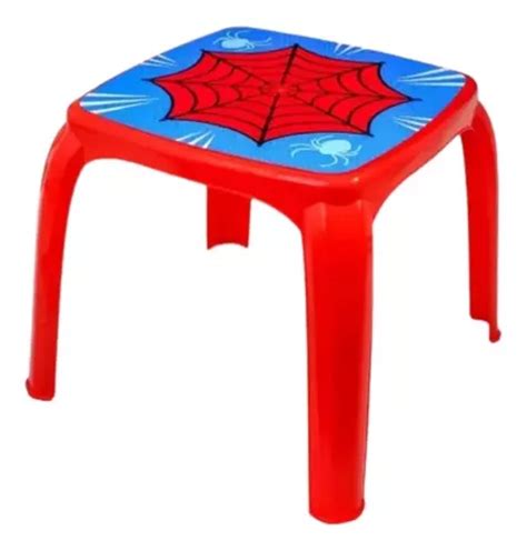 Kit Mesinha Infantil 2 Cadeiras 2 Copos Canudo Spider MercadoLivre