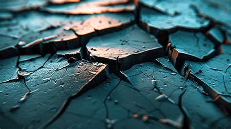 Abstract Split Cracked Surface Background Digital Rendering Abstract