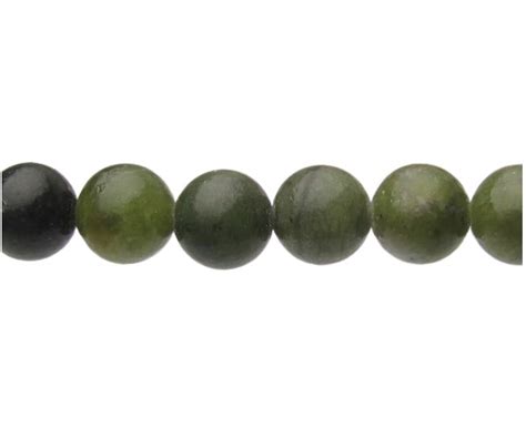 Green Jade Gemstone Round Beads Mm Strand My Beads