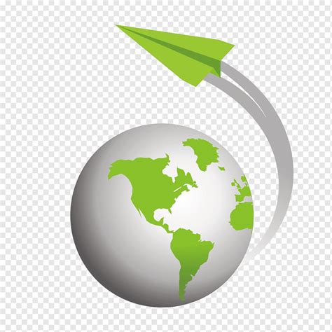 Earth Globe Icon Globe And Arrows Leaf Globe Grass Png PNGWing