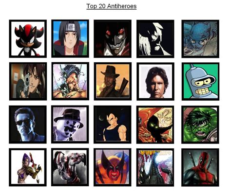 Jefimus Favorite Anti Heroes By Jefimusprime On Deviantart