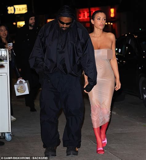 Kanye Wests Wife Bianca Censori Goes Without Any Underwear In Shocking X Rated Sheer Latex