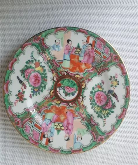 Paire D Assiettes En Porcelaine Fine D Cor De Chine Beau Mod Le Eur