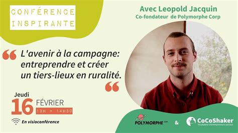 Conf Rence Inspirante L Avenir La Campagne Entreprendre Et Cr Er