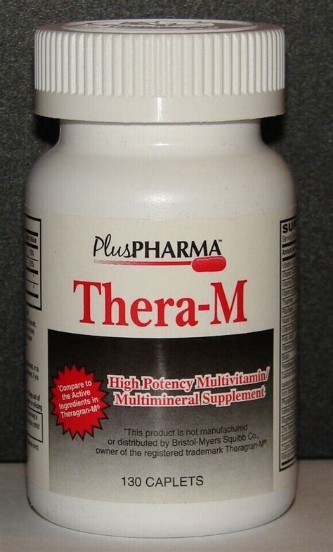 Pluspharma Thera M Highpotency Multivitamin Compare To Theragran M