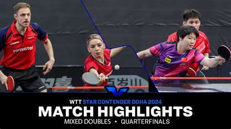 Lin Kuai Vs Ionescu Szocs Xd Qf Wtt Star Contender Doha Youtube