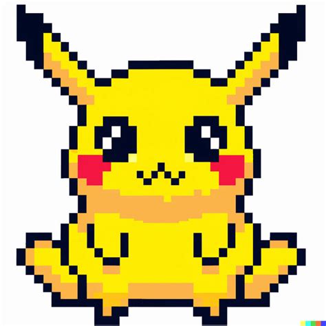 Pikachu, pixel art by LeonDang03 on DeviantArt