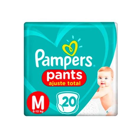 Fralda Pampers Pants Ajuste Total Tamanho M Com 20 Unidades