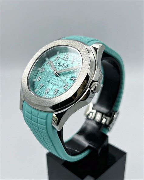 Custom Seiko Mod Tiffany Blue Aquanaut In Mm Men S Fashion Watches