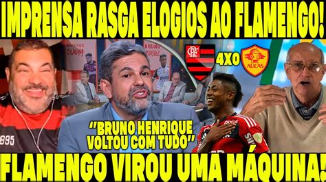 IMPRENSA ESPORTIVA DE TODO O BRASIL RASGA ELOGIOS AO FLAMENGO 4 0 AUCAS