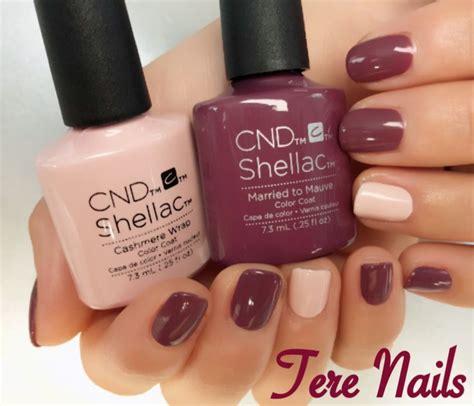 Cnd Shellac Married To Mauve And Cashmere Wrap Shellac Nails Fall