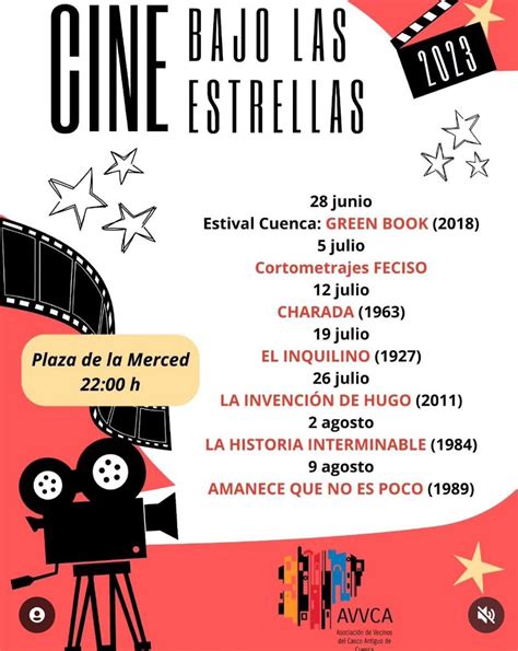 Programación de Cine bajo las estrellas en la Plaza de la Merced de