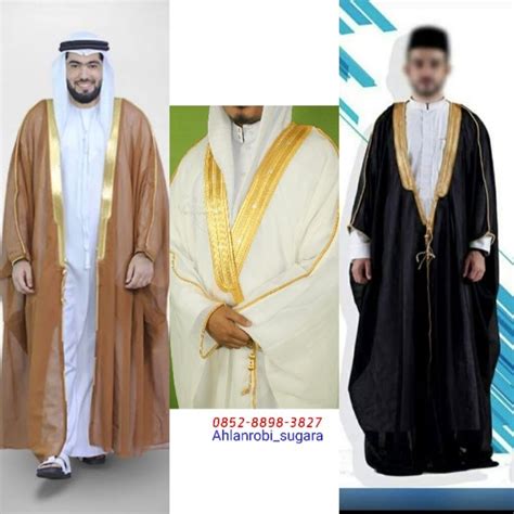 jual luaran jubah raja salman bisht mislah jubah imam original import