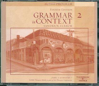 Grammar In Context Audio Cds By Sandra N Elbaum Goodreads