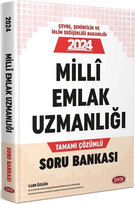 Data Yayınları 2024 Milli Emlak Uzmanlığı Özel Sınavı Tamamı Çözümlü