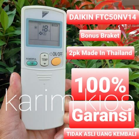 Jual Remot Remote Ac Daikin Ftc Nv Made In Thailand Pk Asli