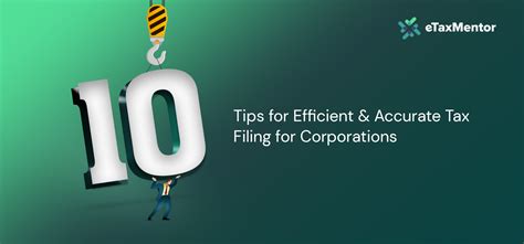 Top 10 tax filing tips and strategies for Corporations