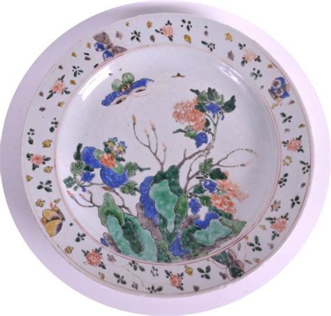 A Late Th Century Chinese Famille Verte Circular Dish Lot