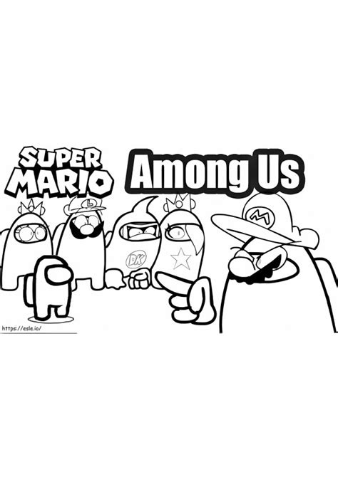 Among Us Mr Cheese Coloring Page