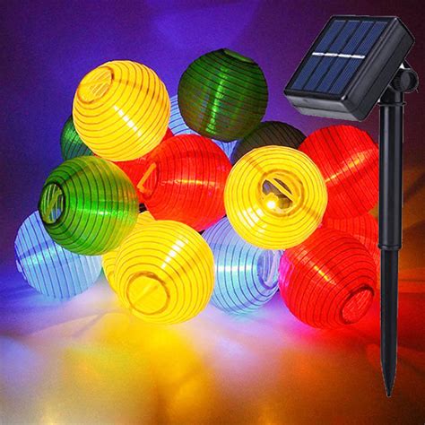 Leds Lanterna Solar String Luzes De Fadas Prova Dwaterproof Gua