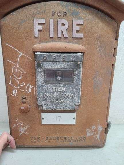 Gamewell Fire Box W Yoder Auction