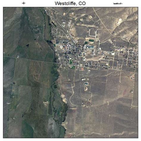 Aerial Photography Map of Westcliffe, CO Colorado