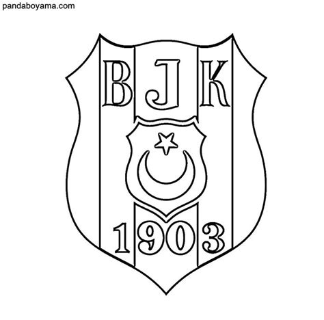 Beşiktaş 1903 Logo Boyama Sayfası Panda Boyama Boya Logolar