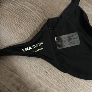LNA Swim Lna Swim Size Small Black Bikini Set Top And Bottoms Poshmark