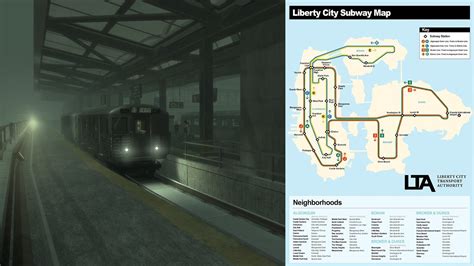 Liberty City Subway All Transit Lines C B K E J A Youtube