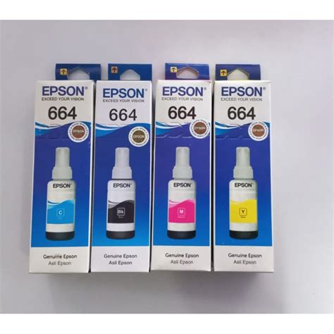 Jual Tinta Epson 664 Varian Warna Original Tinta For Epson Tinta Epson Original Shopee