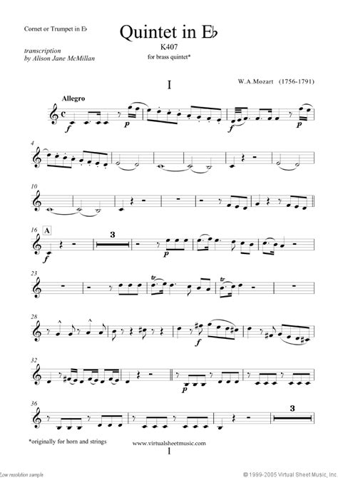 Brass Quintet Pdf Free Sheet Music