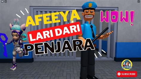 Cemas Afeeya Cuba Lari Dari Penjara Epic Prison Breakout Obby