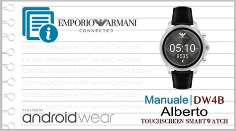 Manuale Emporio Armani Connected Alberto Smartwatch DW4B